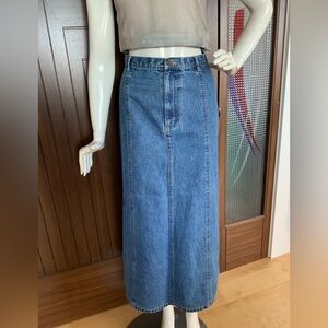 VINTAGE Denim Skirt, Eddie Bauer, Sz 12, Like New